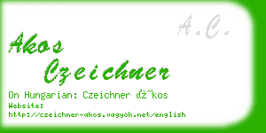 akos czeichner business card